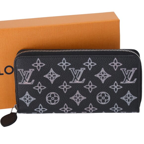 Louis Vuitton Monogram Mahina Flight Mode Zippy NM Wallet Black - Picture 1 of 6